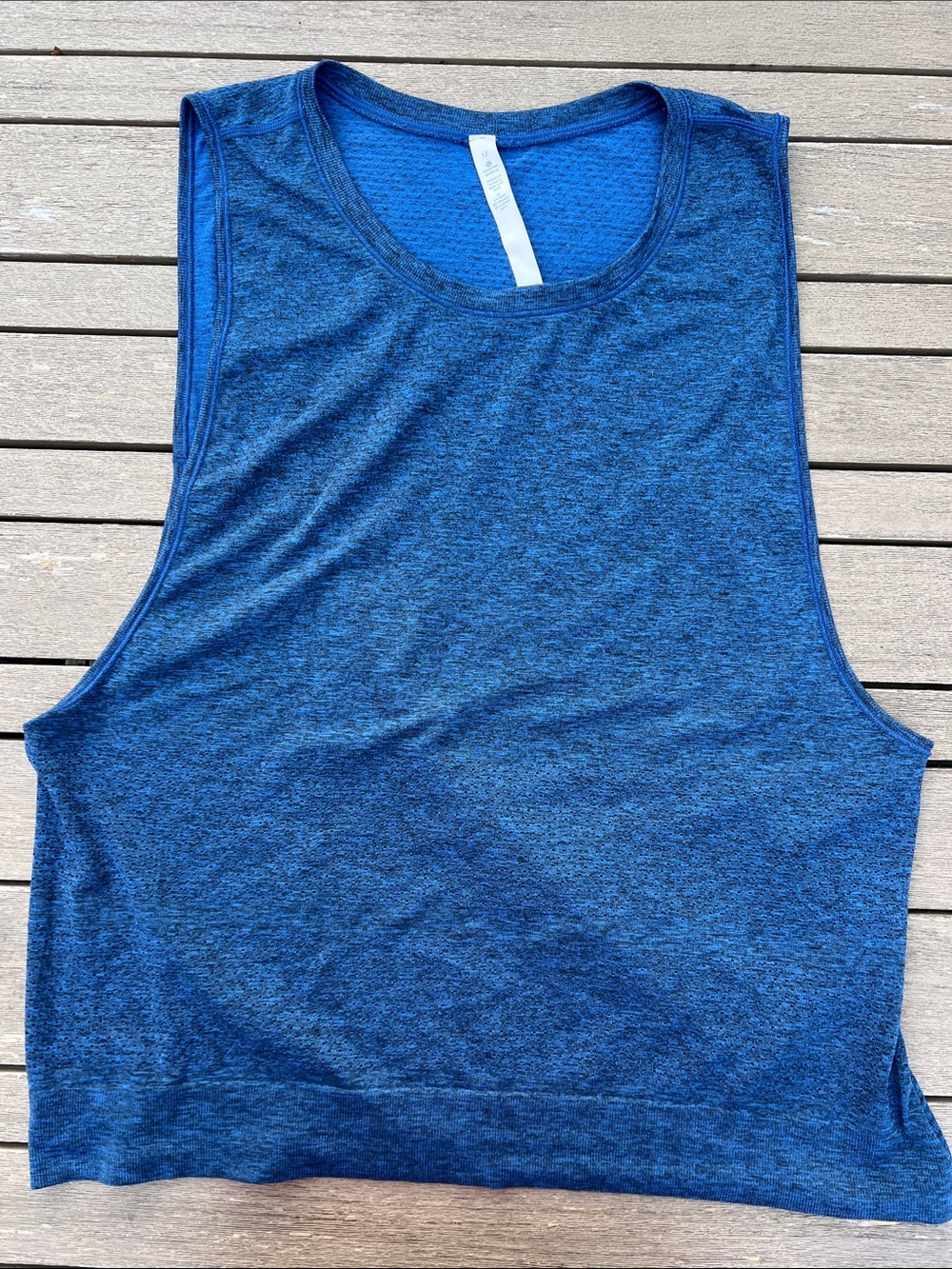 lululemon athletica Blue Heather Performance Tank